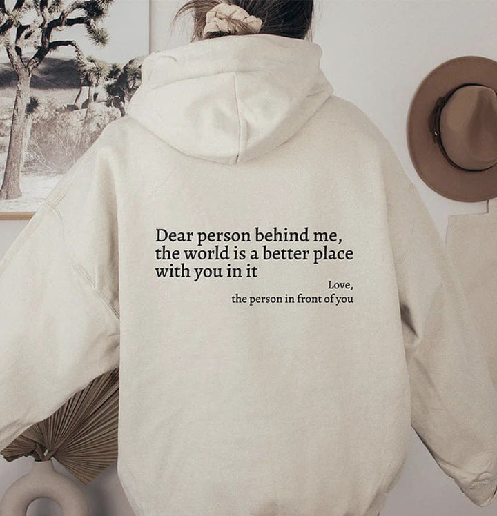YAE | Unisex Hoodie med inspirerande citat