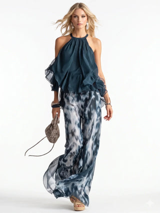 Felicia | Elegant tvådelad chiffongset