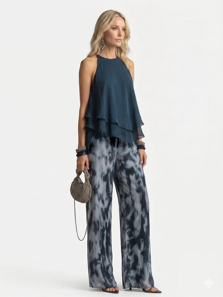 Felicia | Elegant tvådelad chiffongset