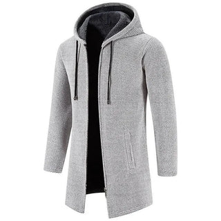 Damion | Slim Fit Lång jacka med huva