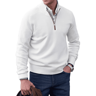 Tim | Högkrage-Pullover med dragkedja