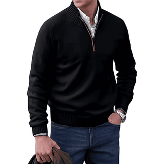 Tim | Högkrage-Pullover med dragkedja