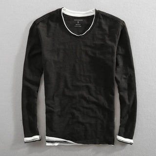 Bastian | Långärmad T-shirt med V-ringning