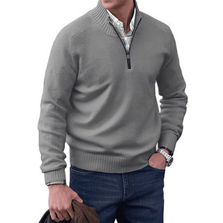 Tim | Högkrage-Pullover med dragkedja
