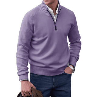 Tim | Högkrage-Pullover med dragkedja