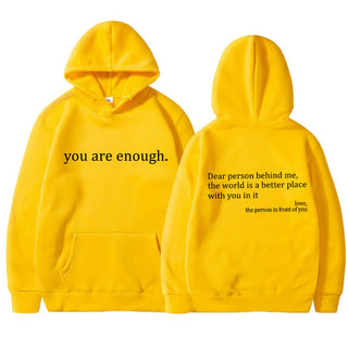 YAE | Unisex Hoodie med inspirerande citat