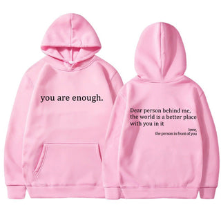 YAE | Unisex Hoodie med inspirerande citat