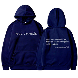 YAE | Unisex Hoodie med inspirerande citat