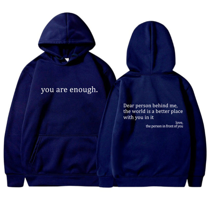 YAE | Unisex Hoodie med inspirerande citat