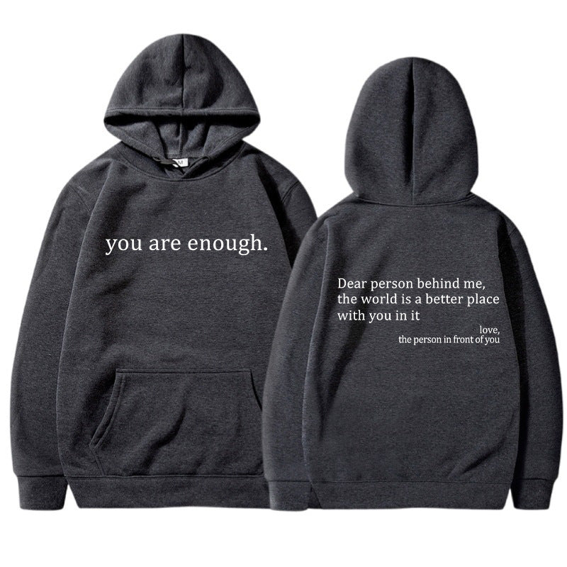 YAE | Unisex Hoodie med inspirerande citat