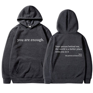 YAE | Unisex Hoodie med inspirerande citat