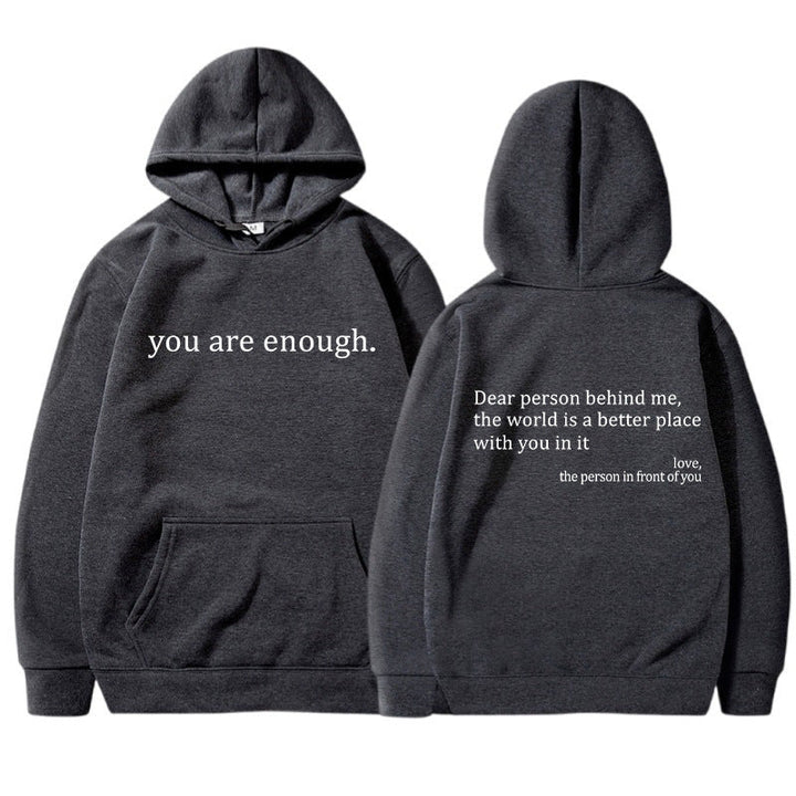 YAE | Unisex Hoodie med inspirerande citat
