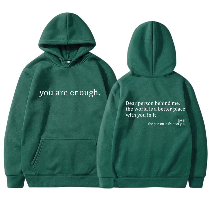 YAE | Unisex Hoodie med inspirerande citat