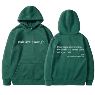YAE | Unisex Hoodie med inspirerande citat