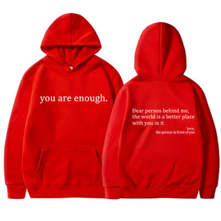 YAE | Unisex Hoodie med inspirerande citat