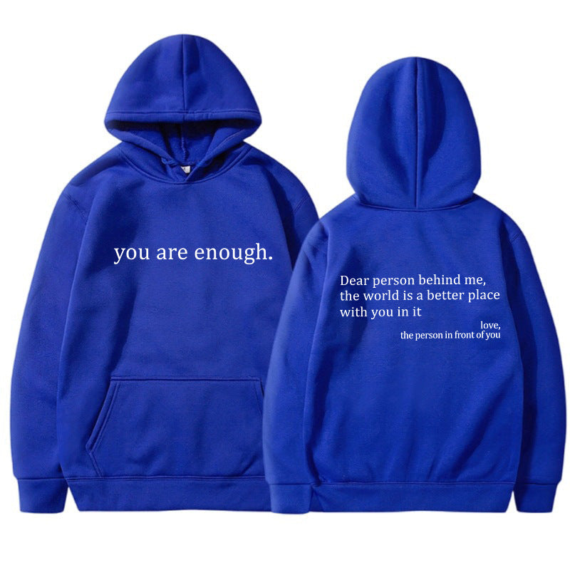 YAE | Unisex Hoodie med inspirerande citat