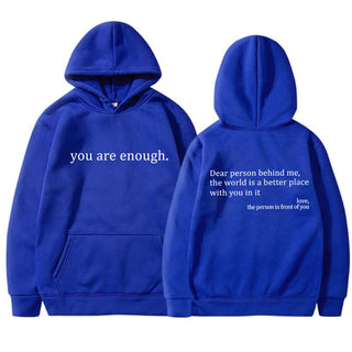 YAE | Unisex Hoodie med inspirerande citat
