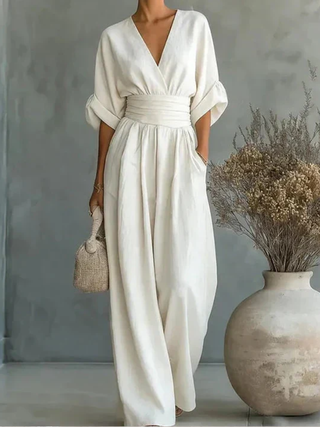 Chiara | Lång Jumpsuit med Tryck