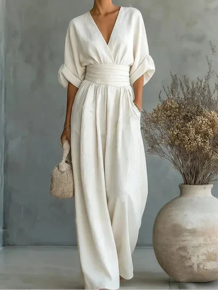 Chiara | Lång Jumpsuit med Tryck