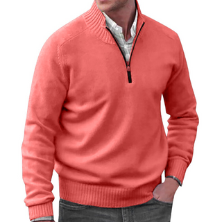 Tim | Högkrage-Pullover med dragkedja