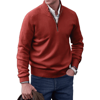 Tim | Högkrage-Pullover med dragkedja
