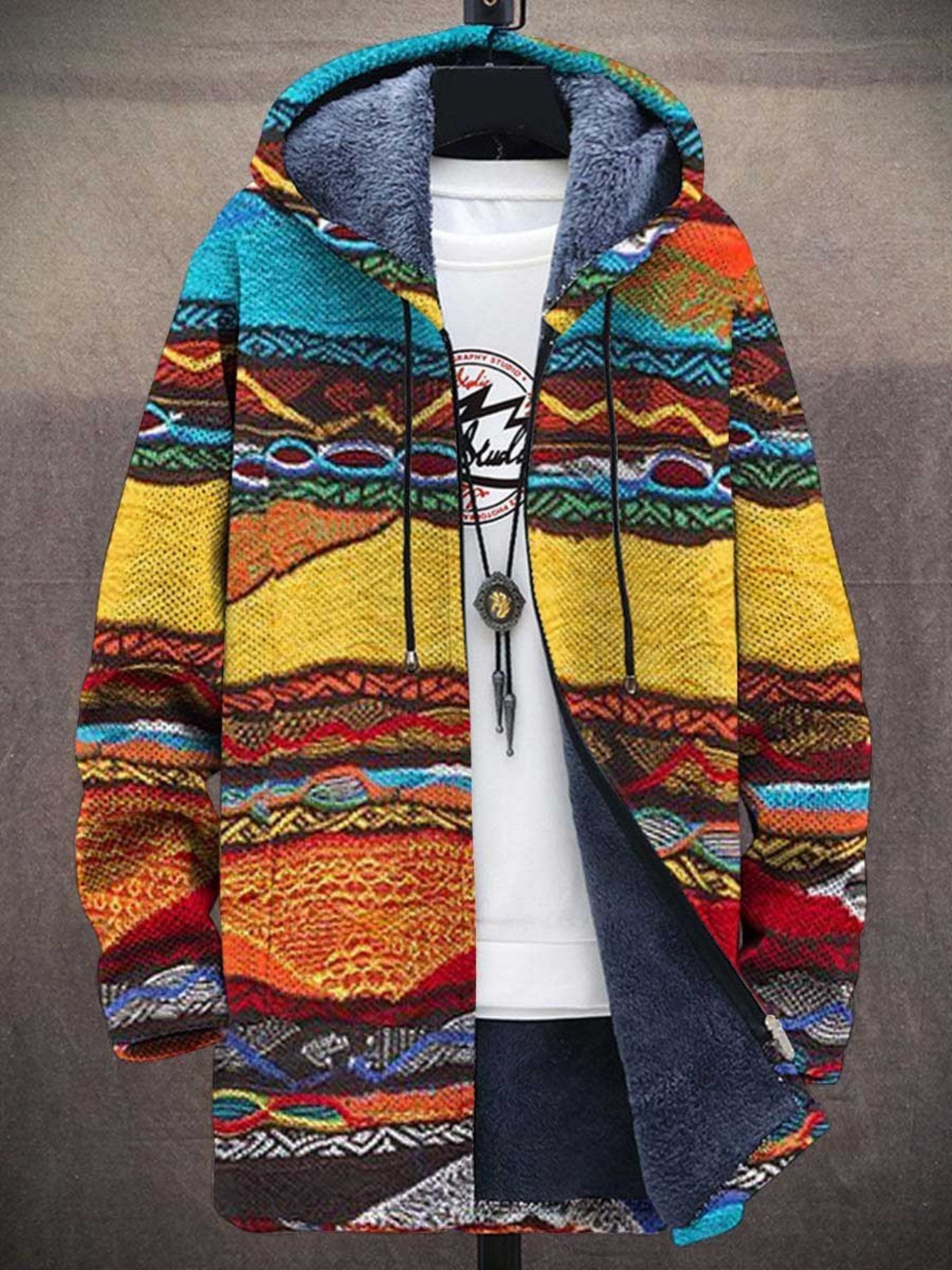 Liam | Retro Hoodie med 3D-tryck