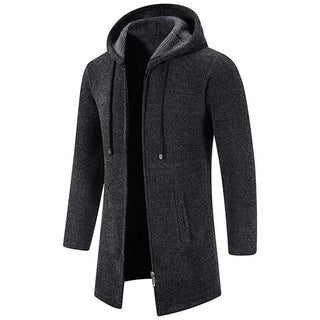 Damion | Slim Fit Lång jacka med huva