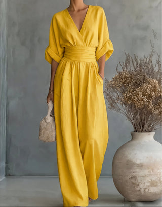 Chiara | Lång Jumpsuit med Tryck