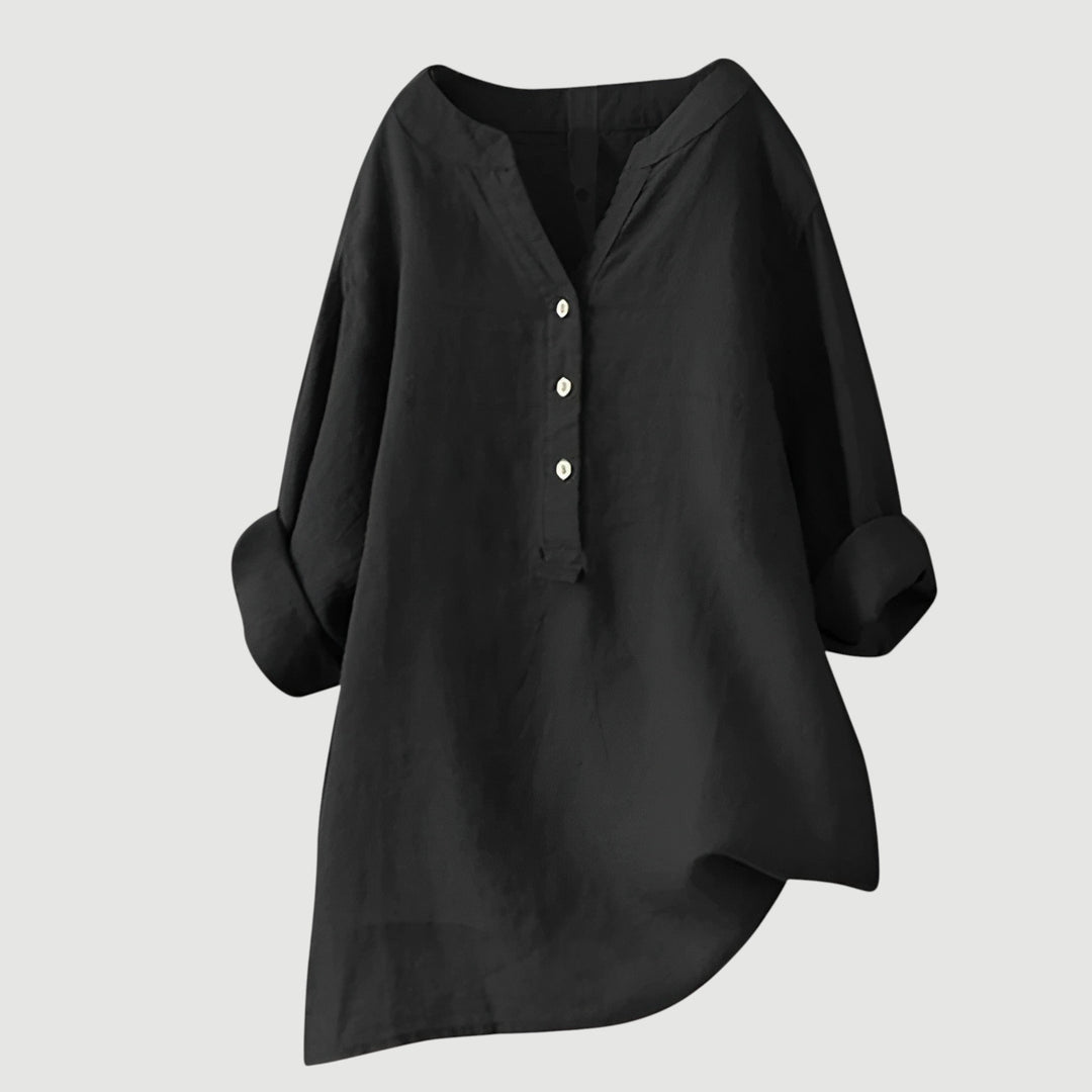 Freja – Luftig och bekväm blus med knappar