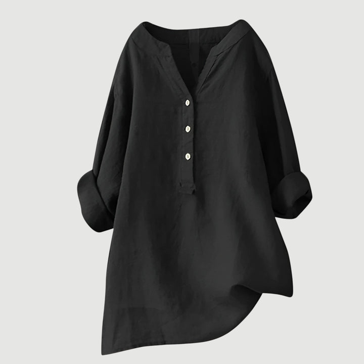 Freja – Luftig och bekväm blus med knappar