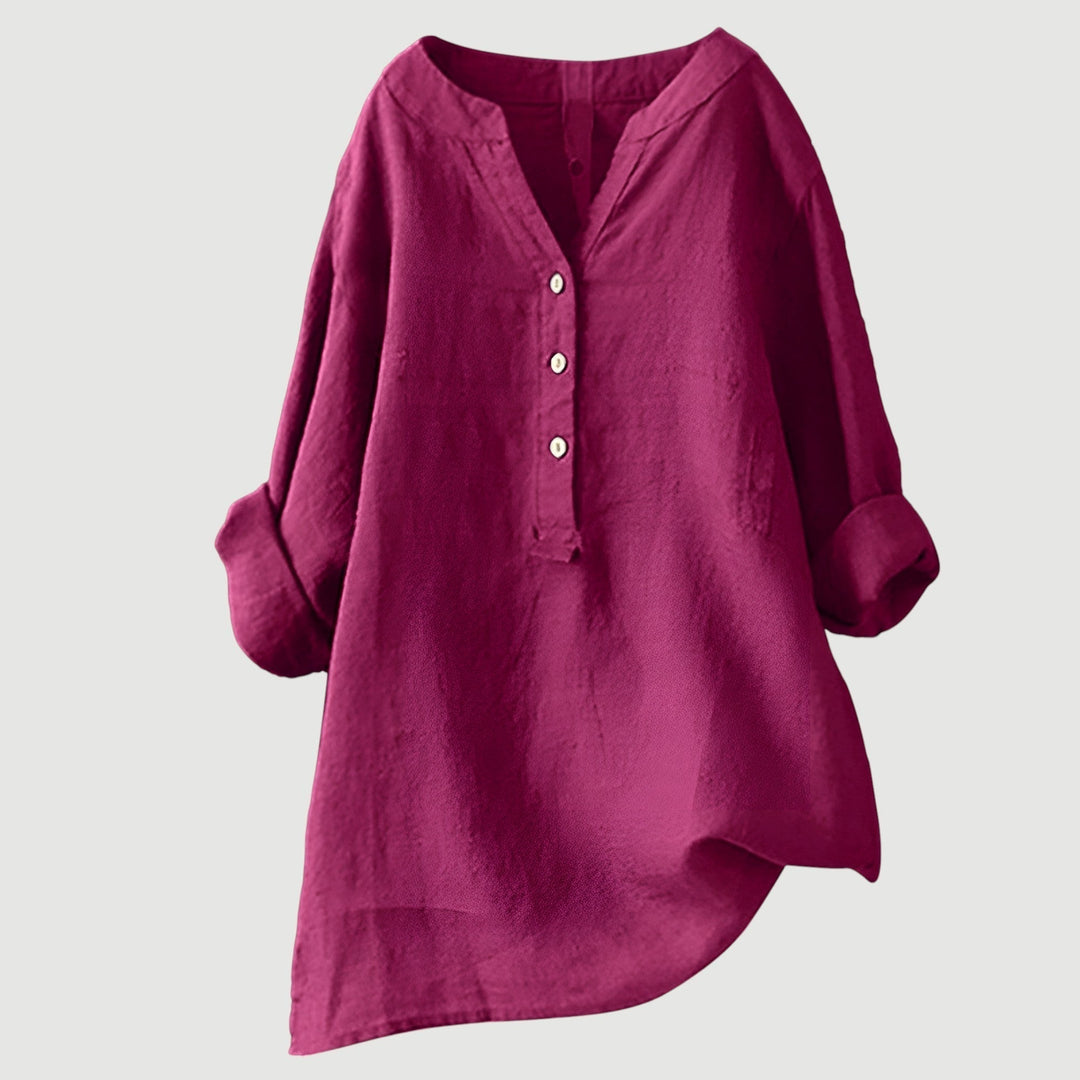 Freja – Luftig och bekväm blus med knappar