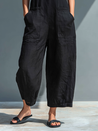Adele | Lång jumpsuit med fickor