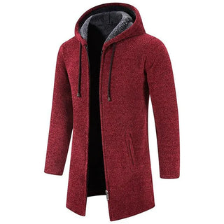 Damion | Slim Fit Lång jacka med huva