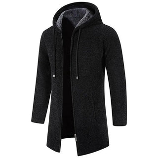 Damion | Slim Fit Lång jacka med huva