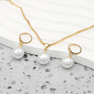 Elegant Graciös Pärlhalsband Set