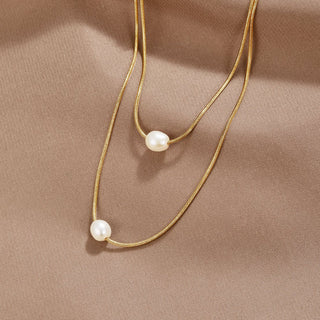 Sofistikerad Lagerpärlans Halsband
