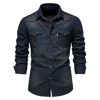 Xeric | Knäppt Jeansskjorta