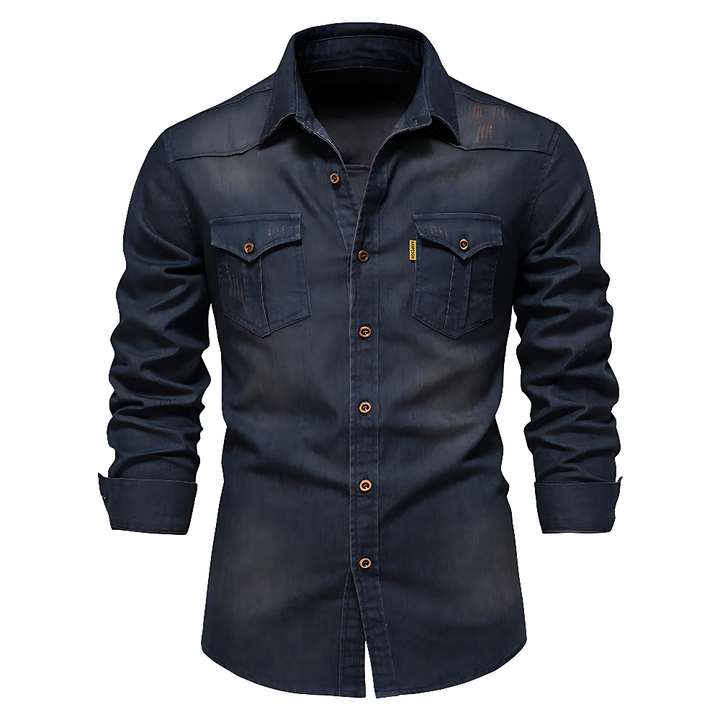 Xeric | Knäppt Jeansskjorta